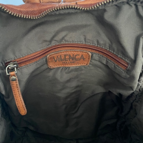 Anthropologie Vilenca Holland Cognac Leather Backpack - Picture 6 of 7